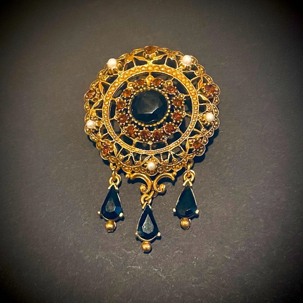 Vintage Florenza Victorian Revival Brooch
